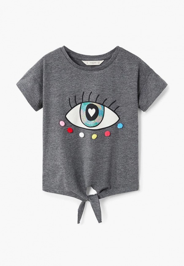 

Футболка Mango Kids, Серый