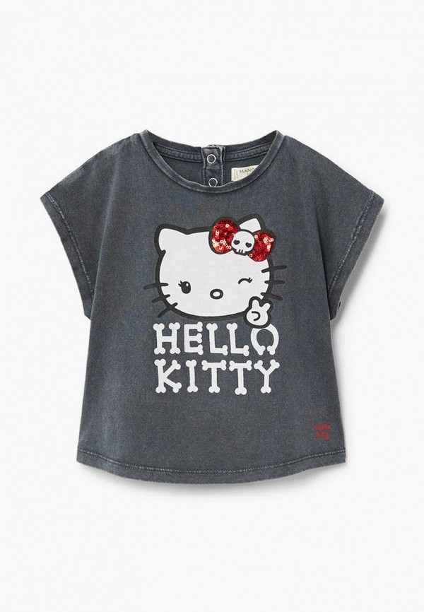 

Футболка Mango Kids, Серый