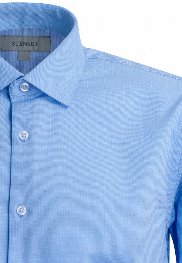 Рубашка для мальчика Stenser цвет голубой  Фото 3