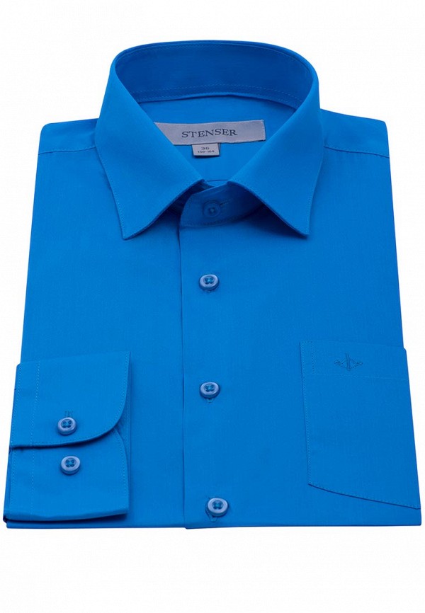 Рубашка для мальчика Stenser цвет голубой  Фото 5