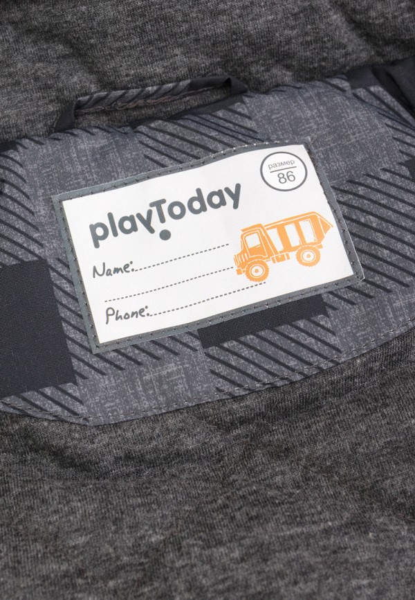 Куртка для мальчика утепленная PlayToday цвет серый  Фото 4