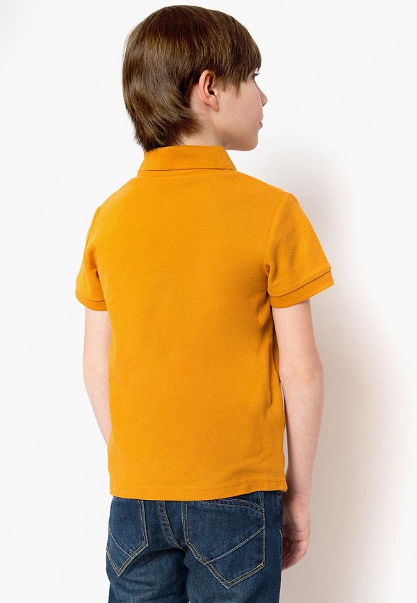 Поло для мальчика Finn Flare цвет оранжевый  Фото 5