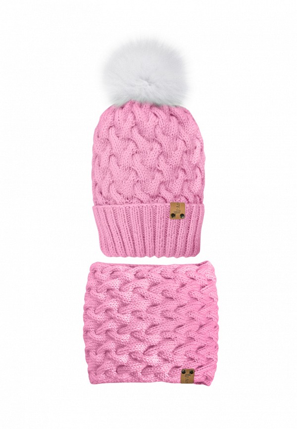 

Комплект снуд и шапка Anmerino, Розовый