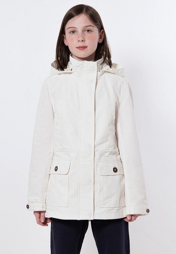 Куртка для девочки Finn Flare цвет белый  Фото 3