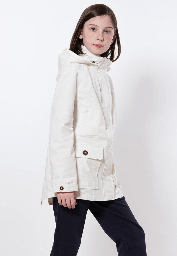 Куртка для девочки Finn Flare цвет белый  Фото 4