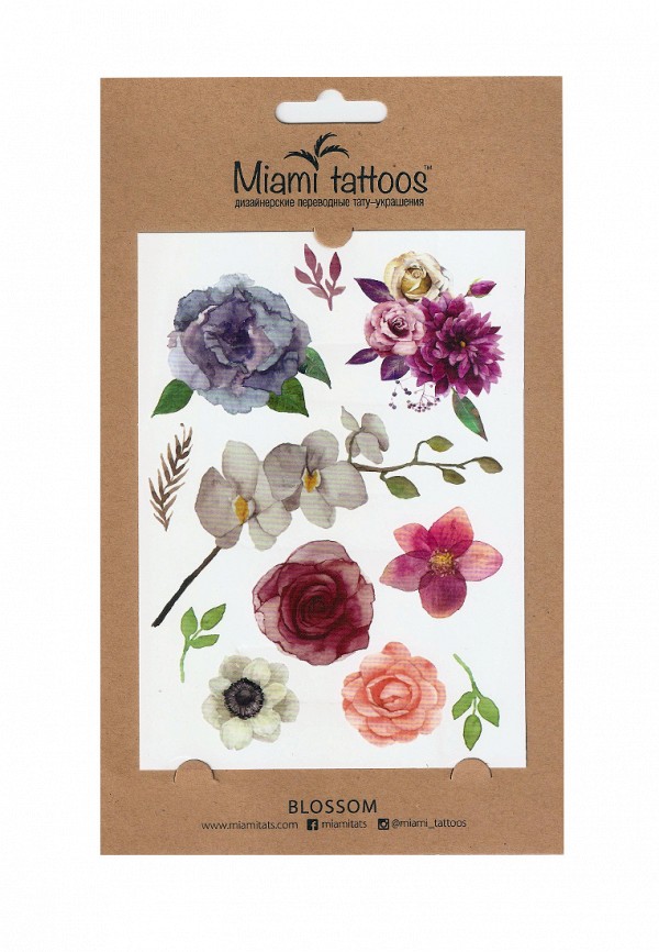 

Временные татуировки Miami Tattoos, Разноцветный