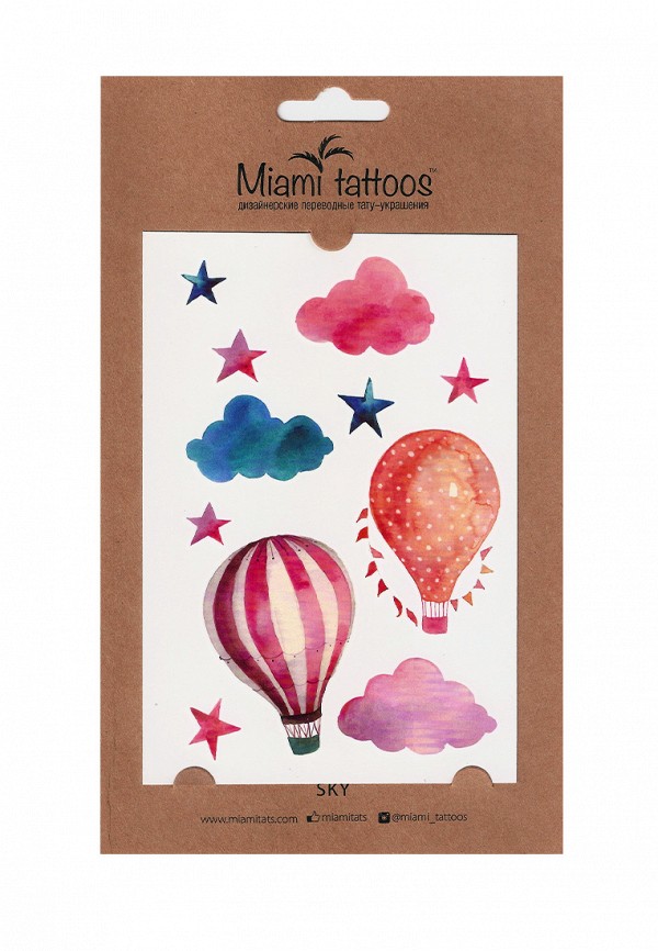 

Временные татуировки Miami Tattoos, Разноцветный