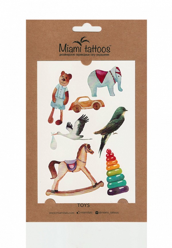 

Временные татуировки Miami Tattoos, Разноцветный