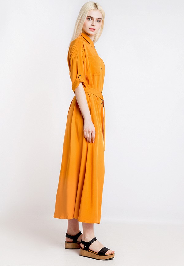 Платье Finn Flare цвет оранжевый  Фото 2