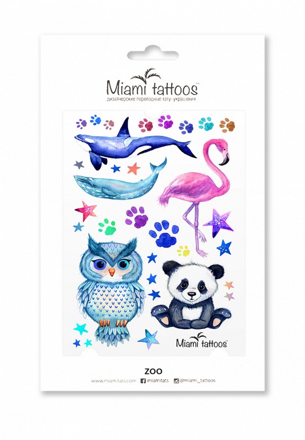 

Временные татуировки Miami Tattoos, Разноцветный