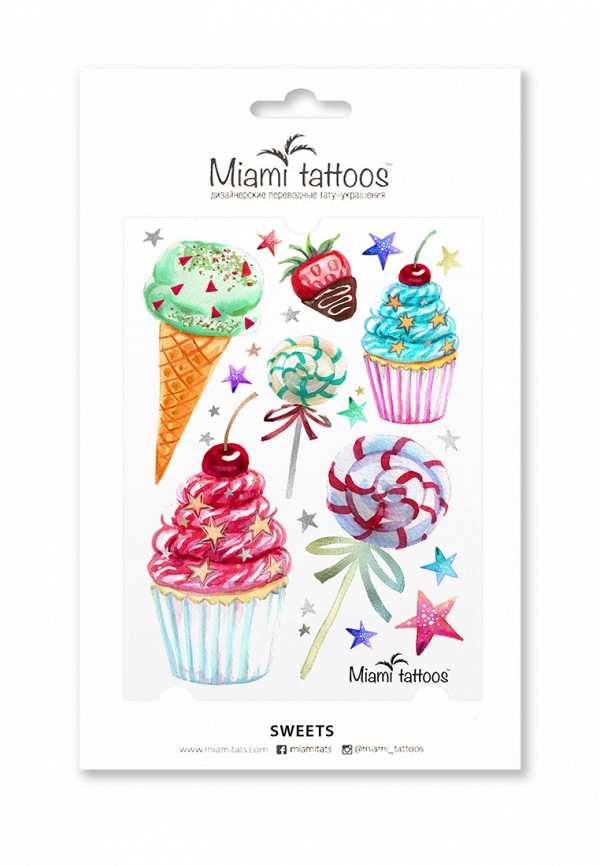 

Временные татуировки Miami Tattoos, Разноцветный