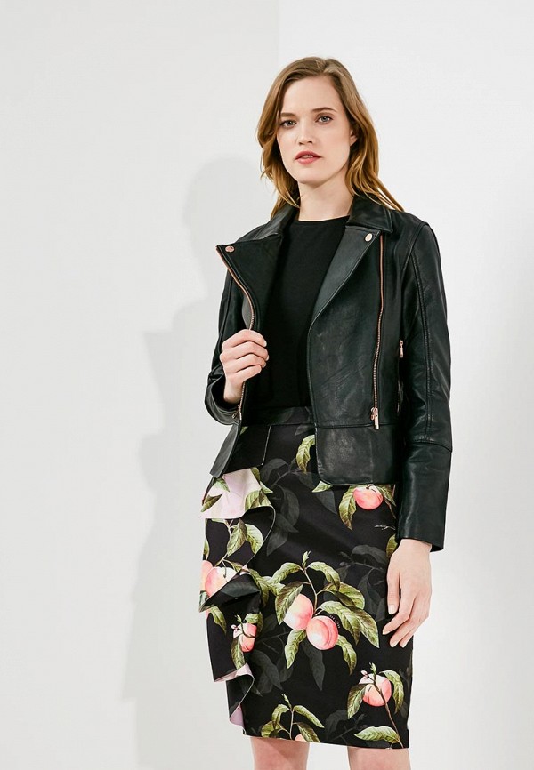 

Куртка кожаная Ted Baker London, Черный