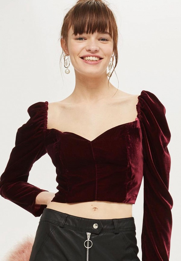 

Блуза Topshop, Бордовый