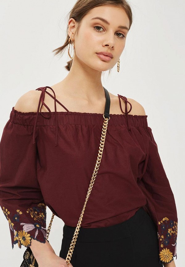 

Блуза Topshop, Бордовый