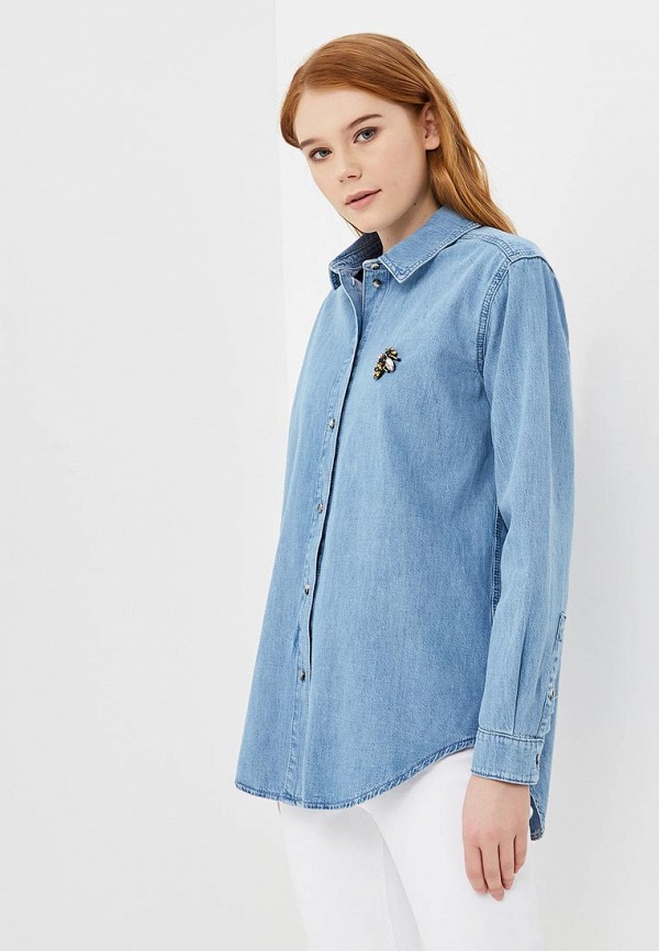 

Рубашка джинсовая Topshop, Голубой