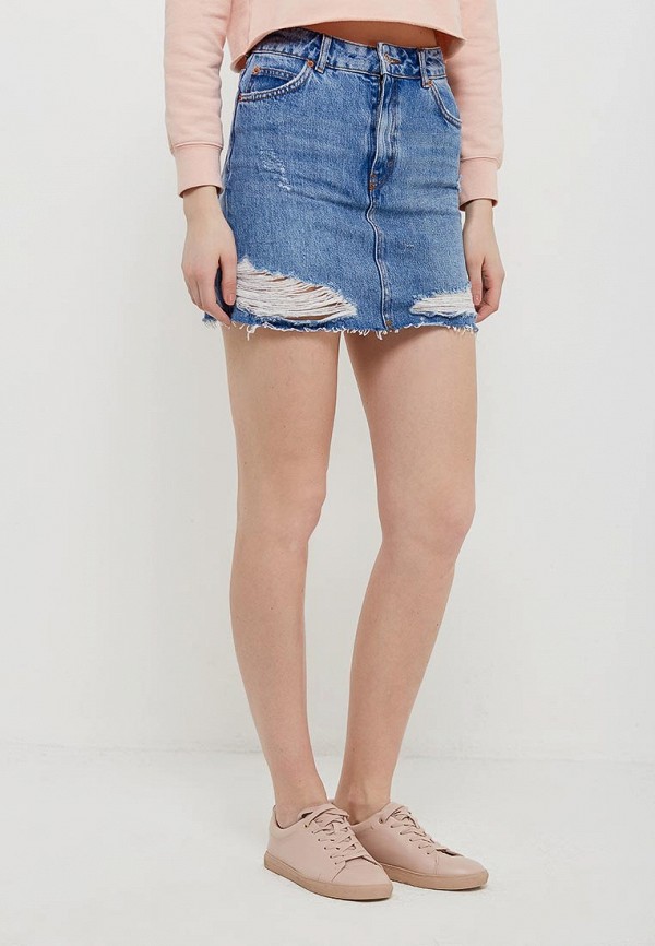 

Юбка джинсовая Topshop, Синий