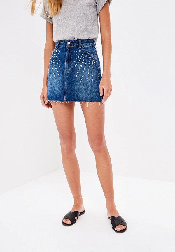 

Юбка джинсовая Topshop, Синий