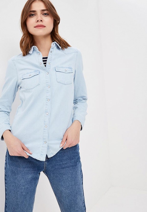 

Рубашка джинсовая Topshop, Голубой