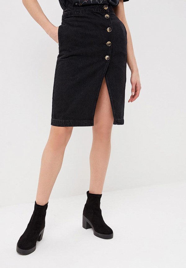 

Юбка джинсовая Topshop, Черный