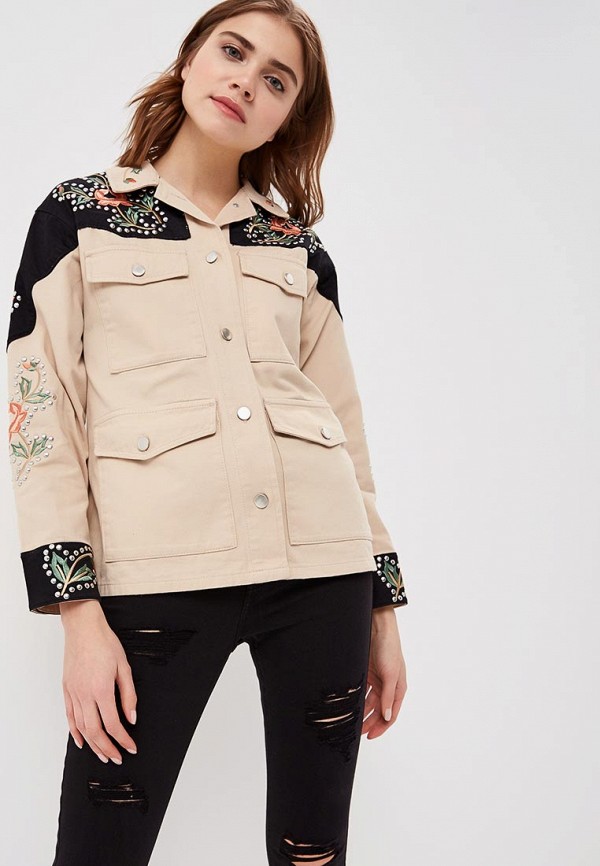 

Куртка джинсовая Topshop, Бежевый