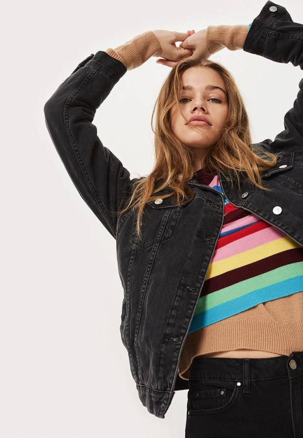 

Куртка джинсовая Topshop, Черный