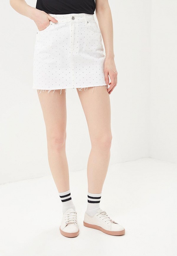 

Юбка джинсовая Topshop, Белый