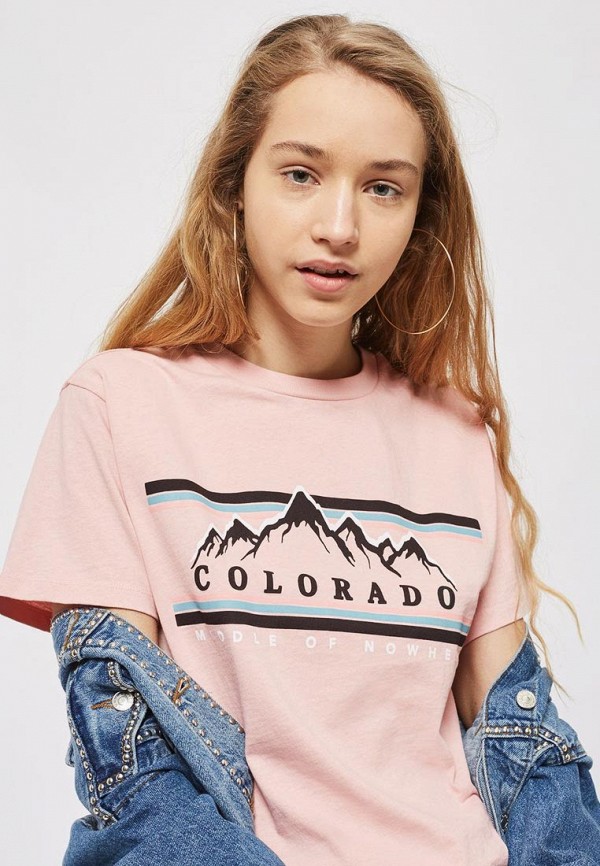 

Футболка Topshop, Розовый