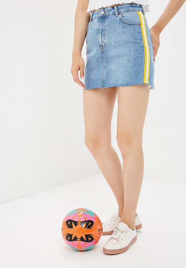 

Юбка джинсовая Topshop, Синий