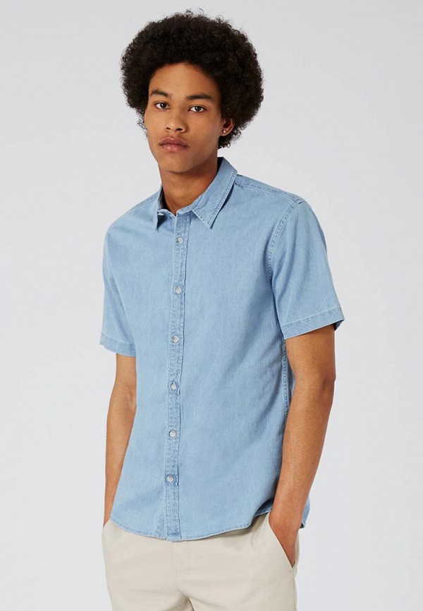 

Рубашка джинсовая Topman, Голубой