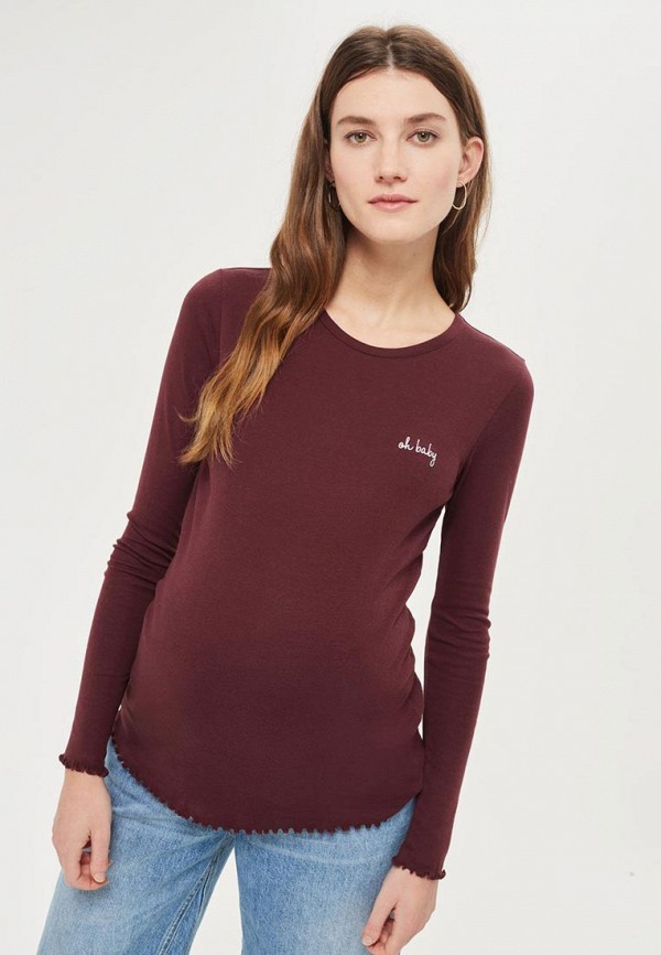 

Лонгслив Topshop Maternity, Бордовый