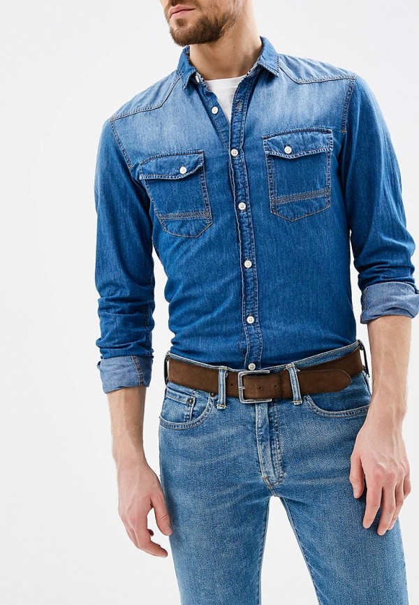 

Рубашка джинсовая Tom Tailor Denim, Синий