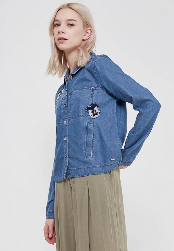 

Рубашка джинсовая Tom Tailor Denim, Синий