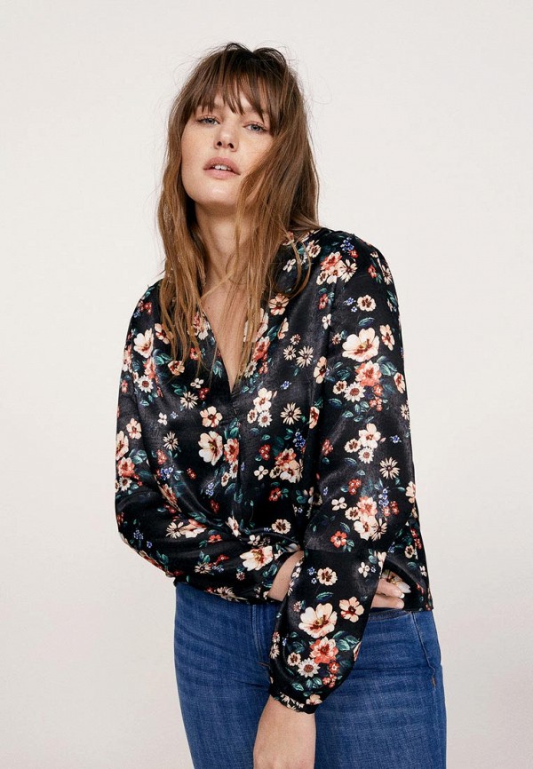 

Блуза Violeta by Mango, Черный