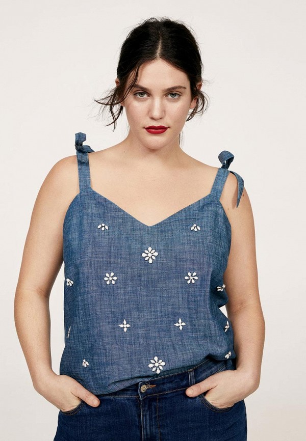 

Топ Violeta by Mango, Синий