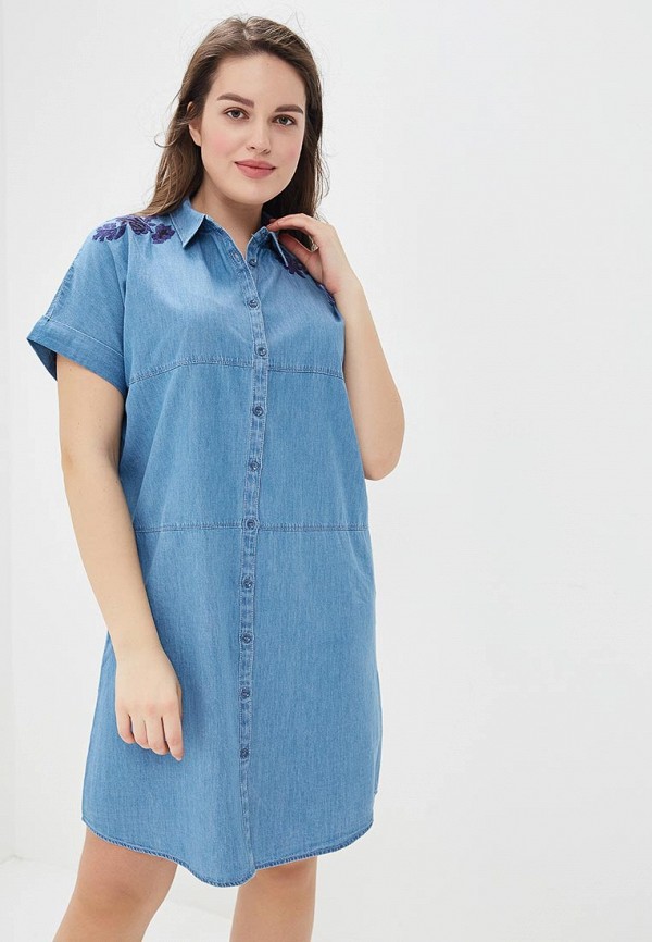 

Платье джинсовое Violeta by Mango, Голубой